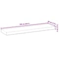 Miniatyrbilde 10 av 10: vidaXL Bordplate 100x20x4 cm rektangulær heltre akasie