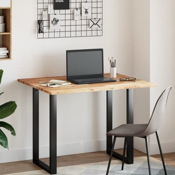 vidaXL Bordplate rektangulær 100x80x2 cm heltre akasie