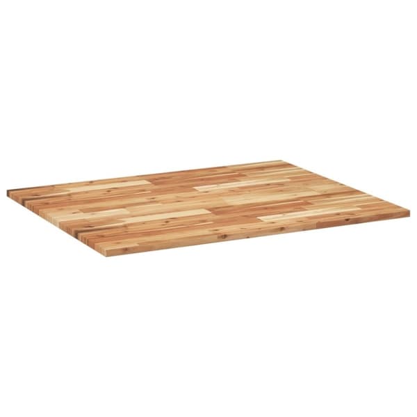 vidaXL Bordplate rektangulær 100x80x2 cm heltre akasie
