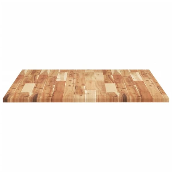 vidaXL Bordplate rektangulær 100x80x2 cm heltre akasie
