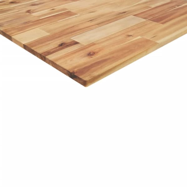 vidaXL Bordplate rektangulær 100x80x2 cm heltre akasie