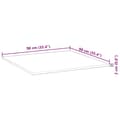 Miniatyrbilde 10 av 10: vidaXL Bordplate firkantet 90x90x2 cm heltre akasie