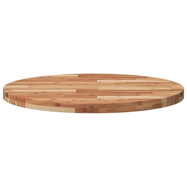 vidaXL Bordplate rund Ø80x4 cm heltre akasie