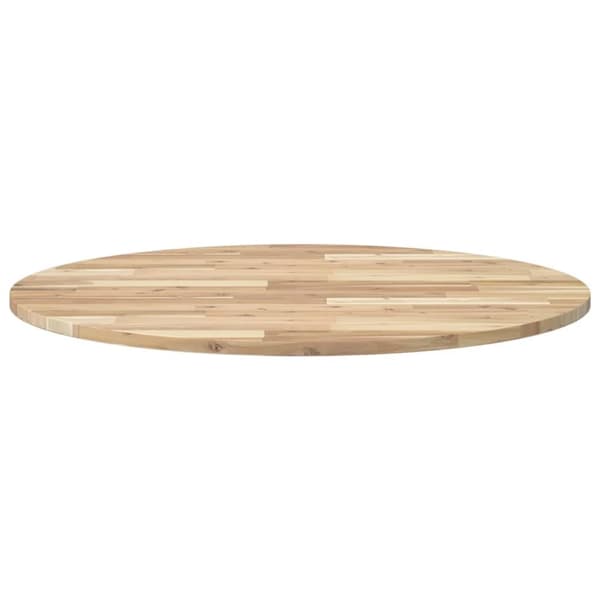 vidaXL Bordplate rund Ø90x2 cm heltre akasie