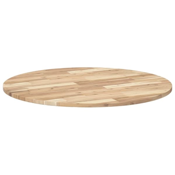 vidaXL Bordplate rund Ø90x2 cm heltre akasie