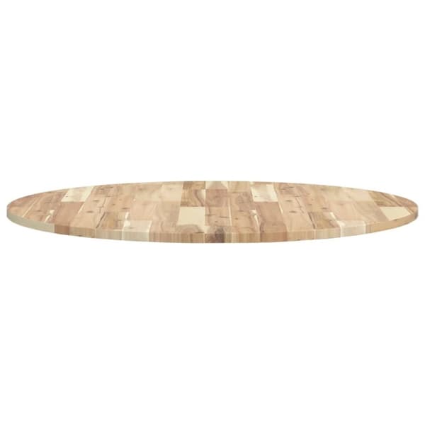 vidaXL Bordplate rund Ø90x2 cm heltre akasie