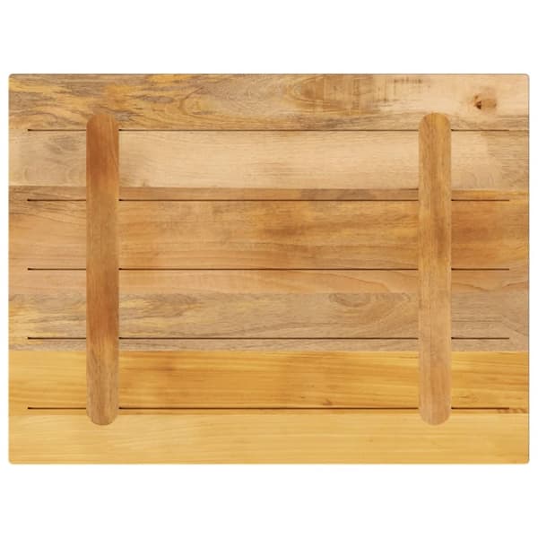 vidaXL Bordplate 90x60x2,5 cm rektangulær grovt heltre mango