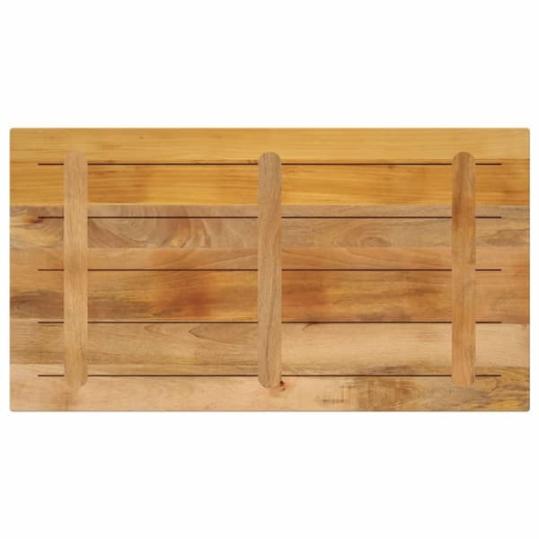 vidaXL Bordplate 100x50x3,8 cm rektangulær grovt heltre mango