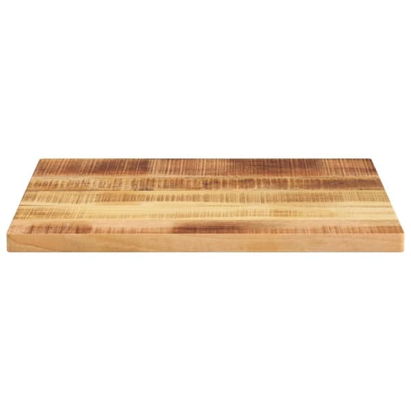 vidaXL bordplade 60x50x2,5 cm rektangulær massivt ru mangotræ