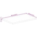 Miniatyrbillede 9 af 9: vidaXL bordplade 60x30x2,5 cm rektangulær massivt mangotræ