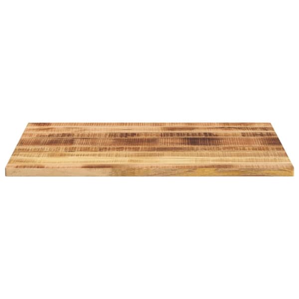 vidaXL bordplade 100x80x2,5 cm rektangulær massivt ru mangotræ