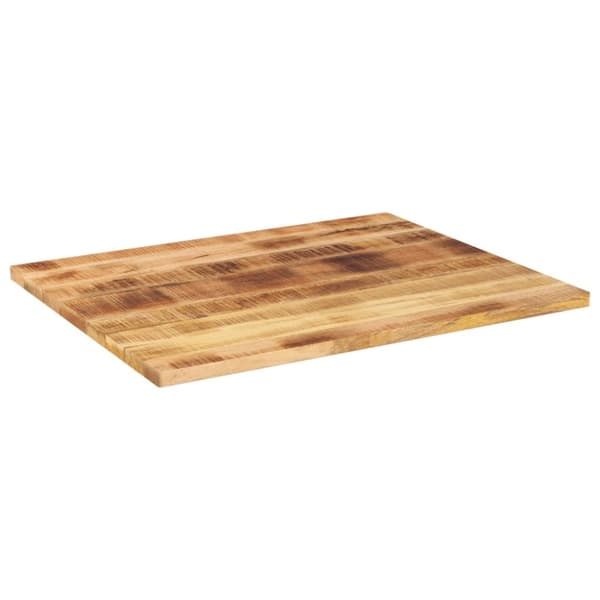 vidaXL bordplade 100x80x2,5 cm rektangulær massivt ru mangotræ