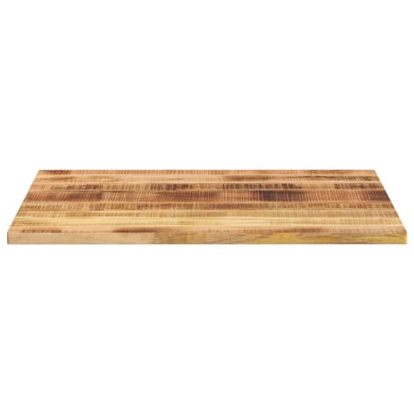 vidaXL bordplade 110x80x2,5 cm rektangulær massivt ru mangotræ