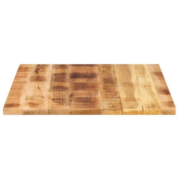 vidaXL bordplade 110x80x2,5 cm rektangulær massivt ru mangotræ