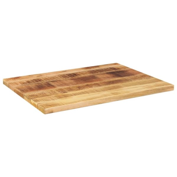 vidaXL bordplade 80x70x1,5 cm rektangulær massivt ru mangotræ