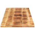 Miniatyrbillede 4 af 9: vidaXL bordplade 140x50x2,5 cm rektangulær massivt ru mangotræ