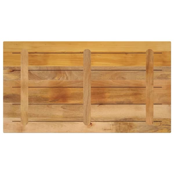 vidaXL Bordplate 100x70x2,5 cm rektangulær grovt heltre mango