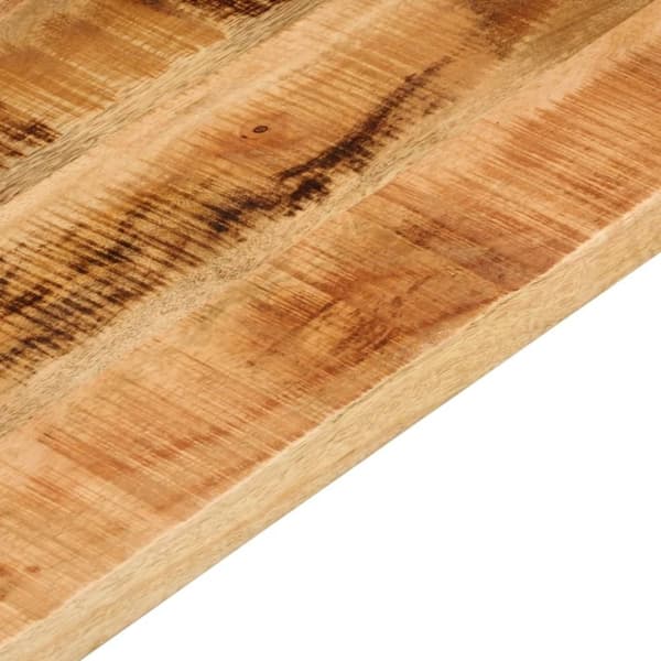 vidaXL Bordplate 100x70x2,5 cm rektangulær grovt heltre mango