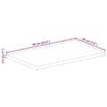 Miniatyrbillede 9 af 9: vidaXL bordplade 60x20x2,5 cm rektangulær massivt mangotræ