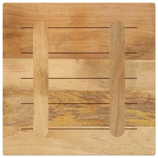 vidaXL Pöytälevy 50x50x2,5 cm neliö karkea täysi mangopuu