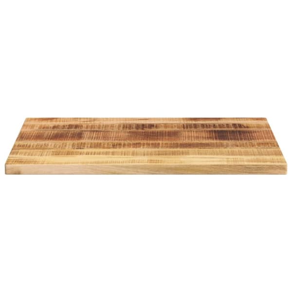 vidaXL bordplade 80x60x2,5 cm rektangulær massivt ru mangotræ