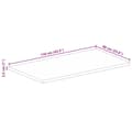 Pikkukuva 9 / 9: vidaXL Pöytälevy 110x60x2,5 cm suorakaide karkea täysi mangopuu