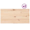 Miniatyrbillede 2 af 10: bordplader 2 stk. 90x45x2,5 cm rektangulær massivt fyrretræ