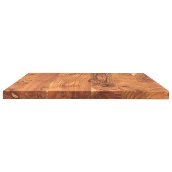 bordplade 60x50x2,5 cm rektangulær massivt akacietræ