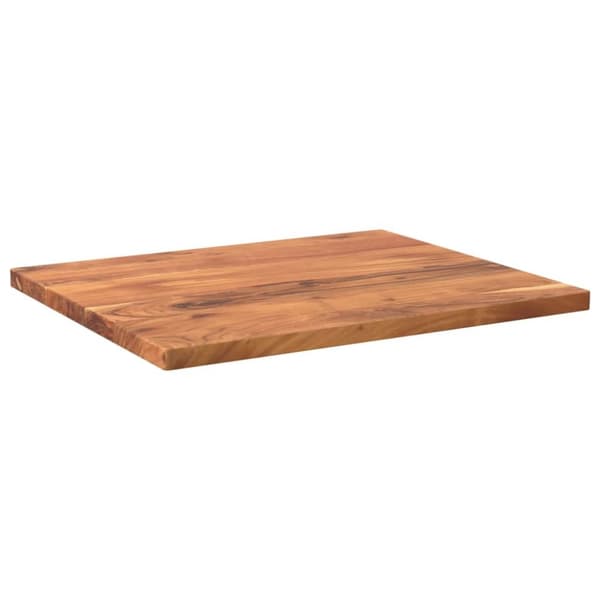 bordplade 60x50x2,5 cm rektangulær massivt akacietræ