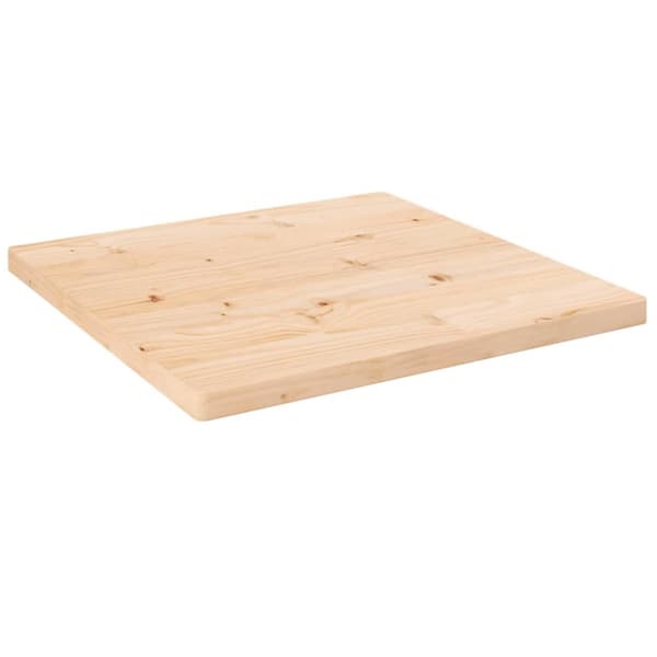 Bordsskiva 60x60x2,5 cm massiv furu fyrkantig