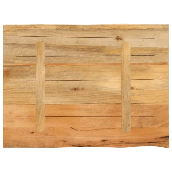 bordplade 80x60x3,8 cm naturlig kant massivt mangotræ