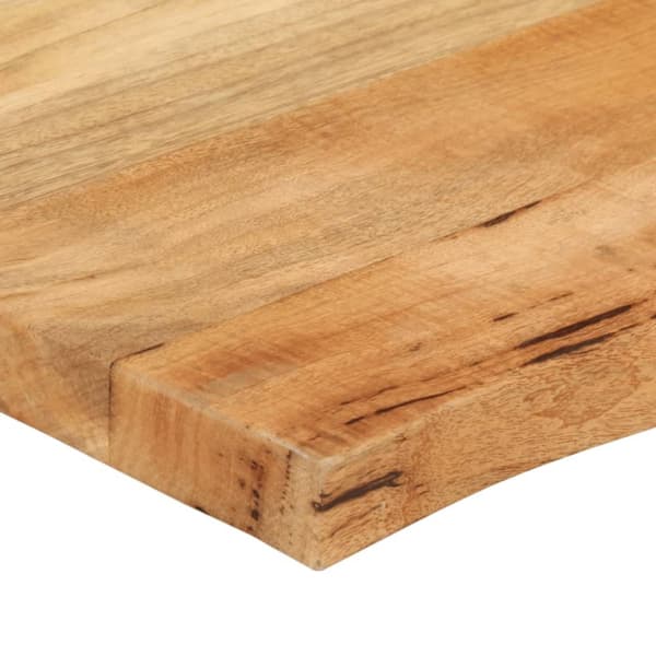 bordplade 80x60x3,8 cm naturlig kant massivt mangotræ
