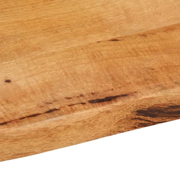 bordplade 80x60x3,8 cm naturlig kant massivt mangotræ