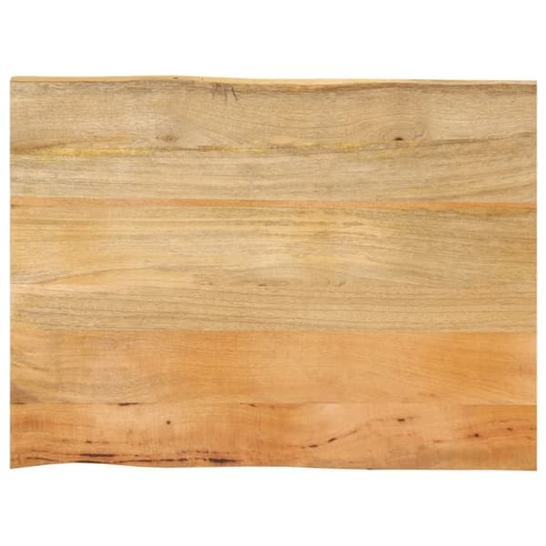 bordplade 80x60x3,8 cm naturlig kant massivt mangotræ