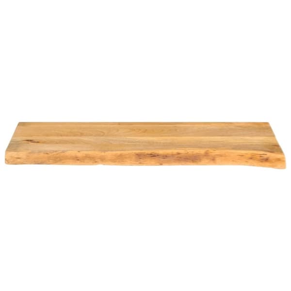 bordplade 70x20x3,8 cm naturlig kant massivt mangotræ