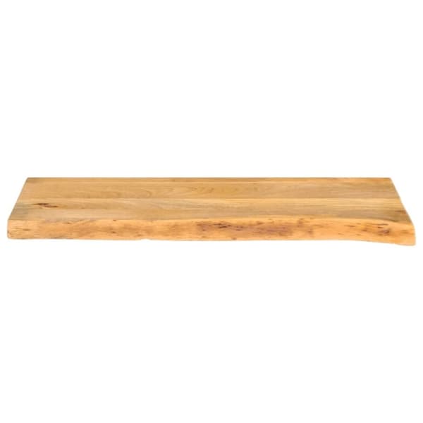 Bordsskiva 90x20x3,8 cm levande kant massivt mangoträ