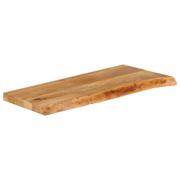 Bordsskiva 90x20x3,8 cm levande kant massivt mangoträ