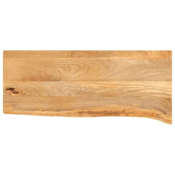 Bordsskiva 90x20x3,8 cm levande kant massivt mangoträ