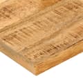 Pikkukuva 6 / 9: Pöytälevy 40x40x2,5 cm elävä reuna karkea täysi mangopuu