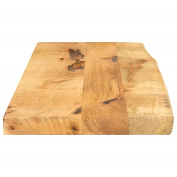 Bordsskiva 90x30x2,5 cm levande kant massivt grovt mangoträ