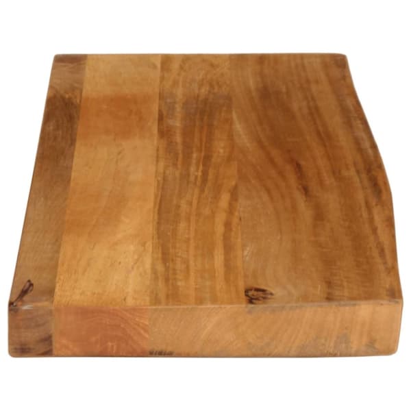 bordplade 90x20x2,5 cm naturlig kant massivt mangotræ