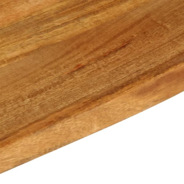 bordplade 90x20x2,5 cm naturlig kant massivt mangotræ