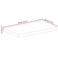 Miniatyrbillede 9 af 9: bordplade 40x30x2,5 cm naturlig kant massivt mangotræ