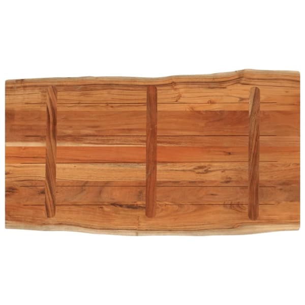 bordplade 120x60x2,5 cm rektangulær massivt akacietræ