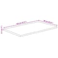 Miniatyrbillede 9 af 9: bordplade 120x60x2,5 cm rektangulær massivt akacietræ