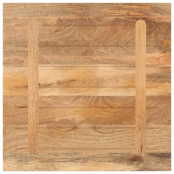 bordplade 80x80x2.5 cm firkantet massivt mangotræ