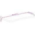 Miniatyrbillede 9 af 9: bordplade 80x50x3,8 cm rektangulær massivt mangotræ