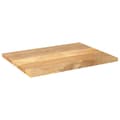 Miniatyrbillede 2 af 9: bordplade 80x50x3,8 cm rektangulær massivt mangotræ