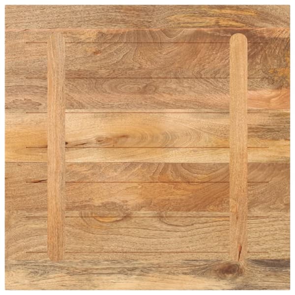 bordplade 70x70x3,8 cm firkantet massivt mangotræ