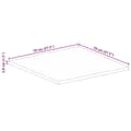 Miniatyrbillede 9 af 9: bordplade 70x70x3,8 cm firkantet massivt mangotræ
